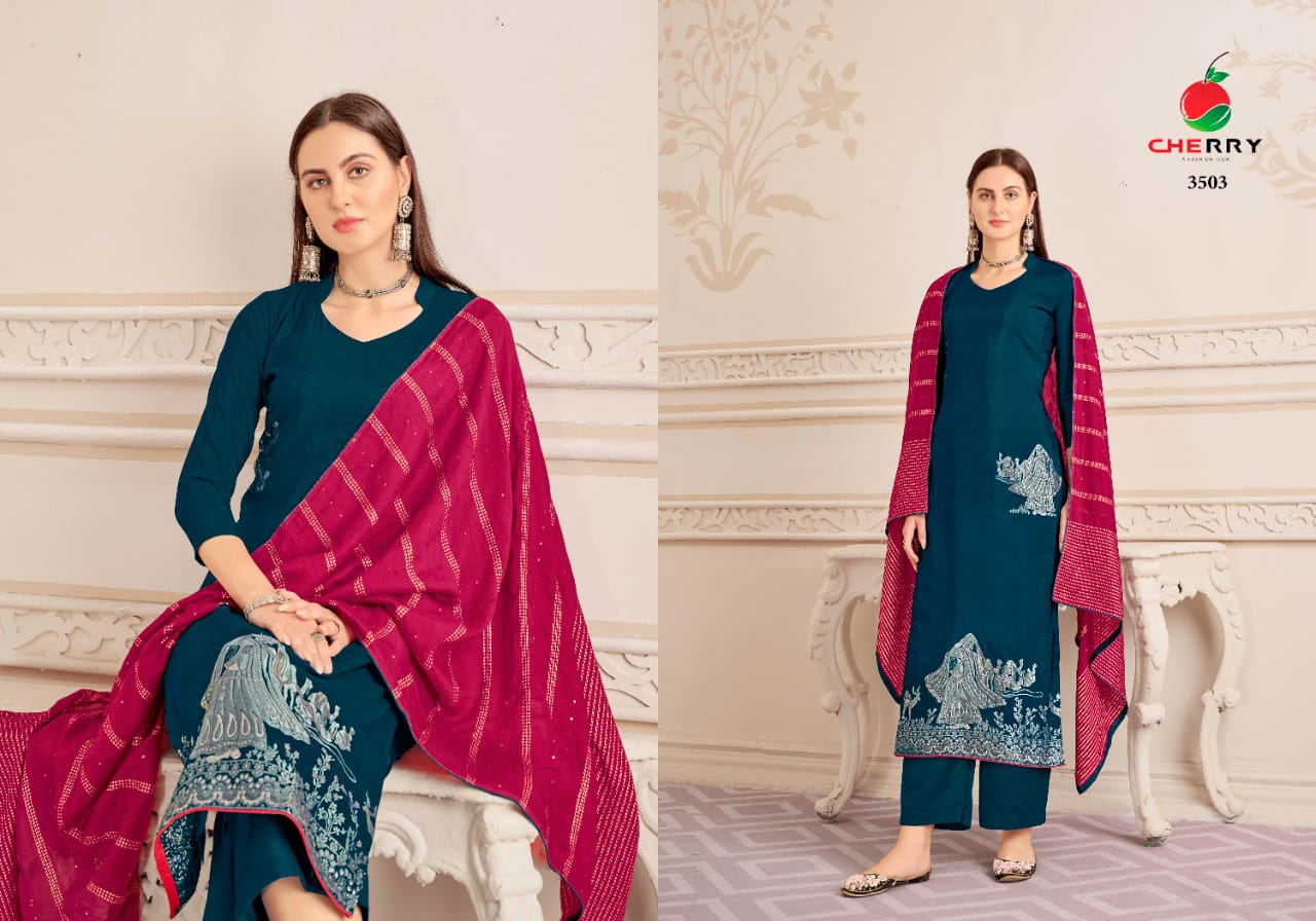 Cherry Jitta Festive Wear Fancy Wholesale Designer Salwar Suits